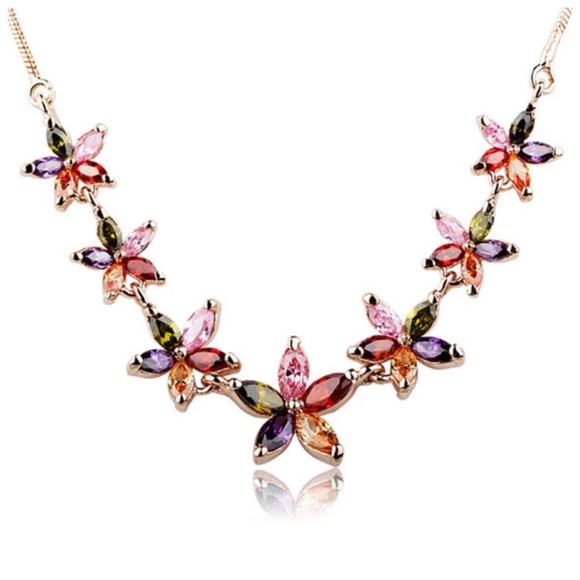 Jewelry - Swarovski Crystals Gaby Colorful Necklace